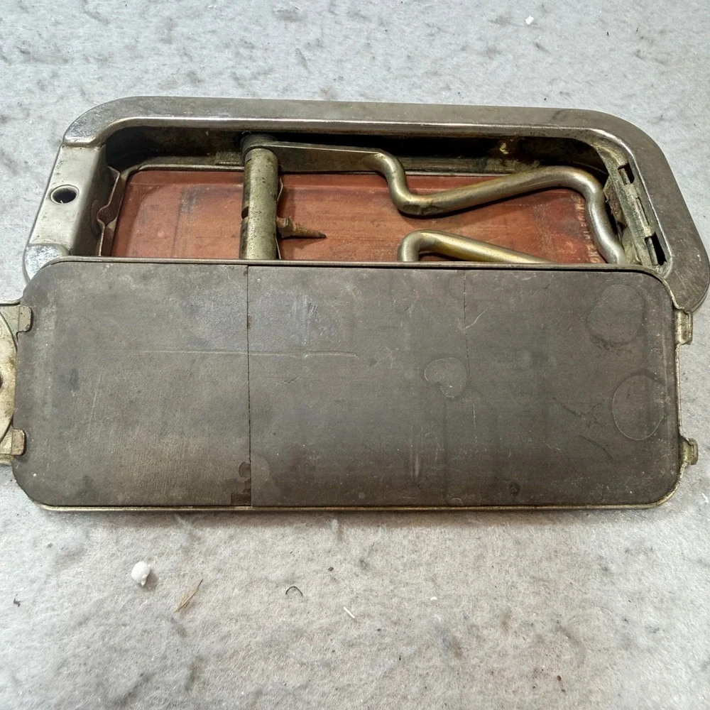 Rolls Razor Imperial No 2 Vintage Shaving Kit Mens Silver Good Greek Key Pattern
